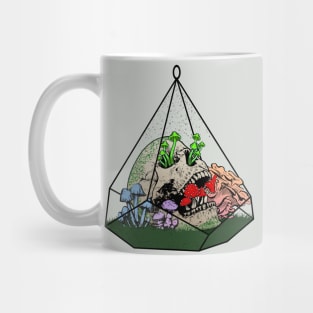 Skull and Mushroom Terrarium Mug